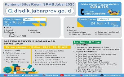 SPMB SMAN 23 GARUT TAHUN PELAJARAN 2025/2026